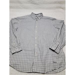 Cremieux Classics Men's Long-Sleeve Shirt XL 100% Cotton Plaid Button Down